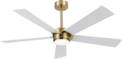 54" Ceiling Fan with Light and Remote, Quiet Reversible DC Motor, Dimmable LED Light, 6-Speed