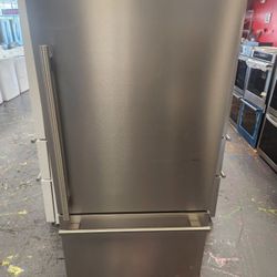 Amazing Forno 31 Inch Bottom Freezer Refrigerator Stainless Steel 