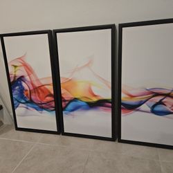 Set De 3 Cuadros Decorativos 