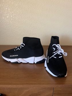 Balenciaga speed trainer “black and white” size 10 men’s