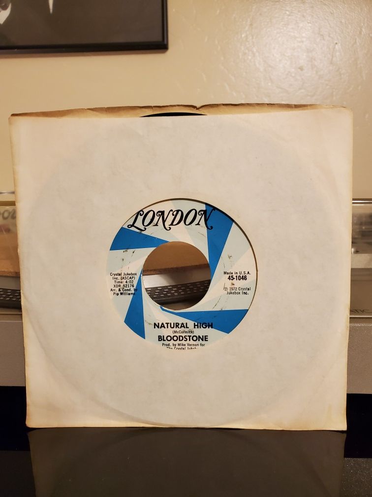 Bloodstone Natural High 45 record