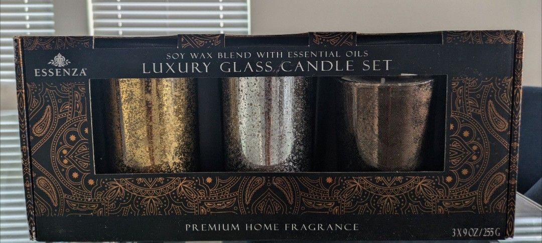 Luxury Glass Candle Set