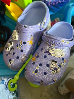 Disney 100th crocs W9