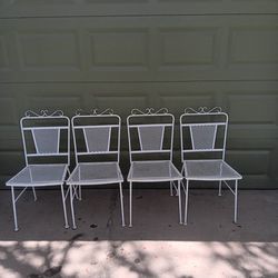 Set Of 4 Outdoor Patio Chairs
