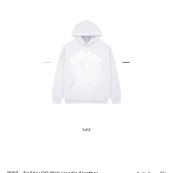 Sp5der OG Web Hoodie 'Heather Grey'