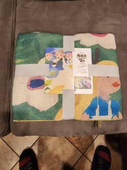 Alice in Wonderland 70th Anniversary Throw Blanket