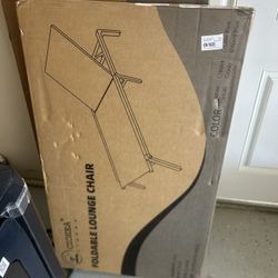 Pool lounge chair in navy blue