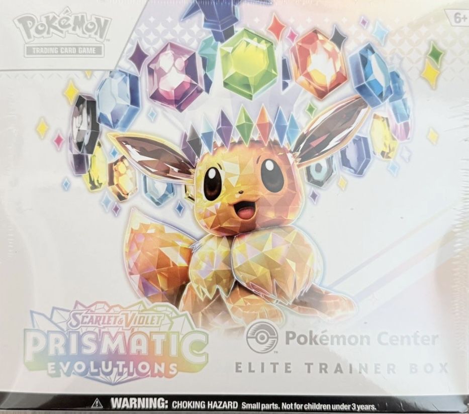 Pokémon Prismatic Evolutions Pokemon Center Exclusive Elite Trainer Box