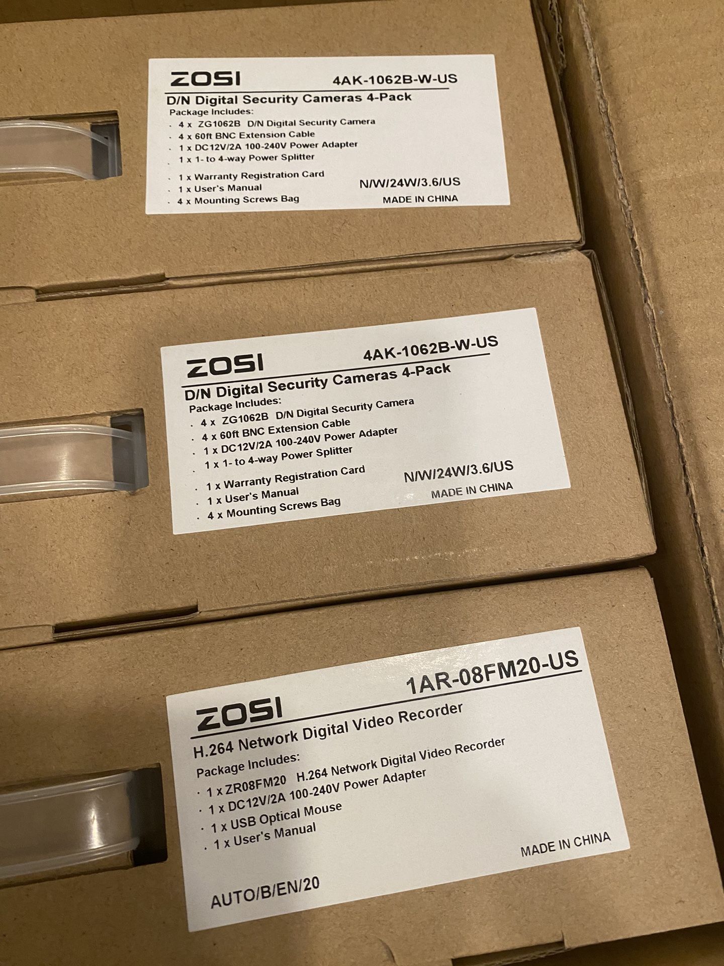 Home Security Cameras X4 . NEW