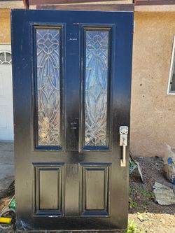42x78⅜ single Wood Front Door