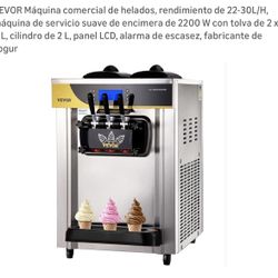 Máquina De Helados De 3 Sabores 