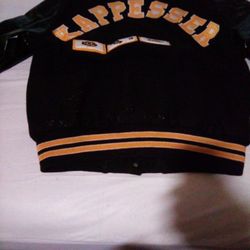 X L Mens Wool Body Leather Arms 