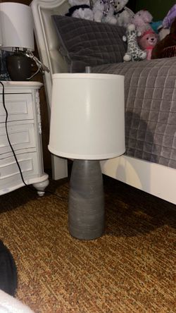 Ashley Furniture Shavontae Modern Grey Table Lamp