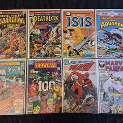 Vintage Comic book lot of 8! Marvel. DC. Mixed lot. Bronze age.