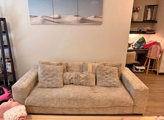 Beige-ish big comfy couch