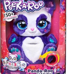 Peek-A-Roo - Interactive Panda-Roo Plush Toy with Mystery Baby-Roo Surprise - Over 150 Sounds & Actions, 10+ Engaging Games, Songs, Boosts Imagination