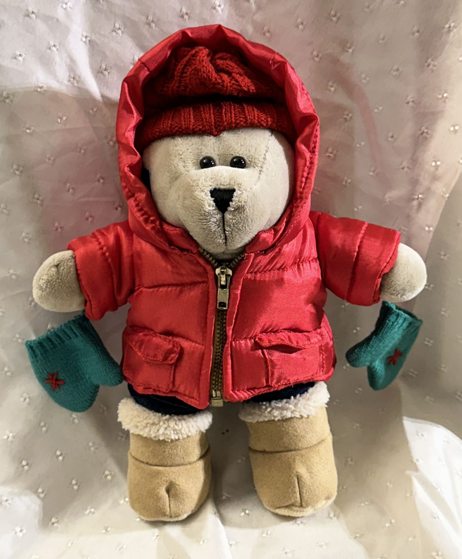 Starbucks Coffee Bearista 10" Plush Teddy Bear 51st Edition Winter Red