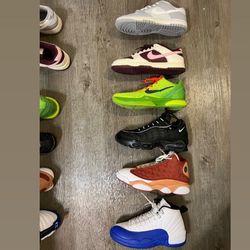 Jordan's 4s 13s and ducks and Nikes 95 And Kobe