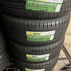 245/45/20 Tbb  New Tires Set Of 4 Installed And Balanced Set De 4 Llantas Nuevas Instaladas Y Balanceadas