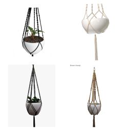 Rope Hanging Flower Pot Decoration, New
