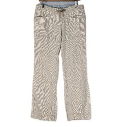The North Face Women’s Larison Cotton Linen Blend Pants Size 8 Cream/Tan Stripes