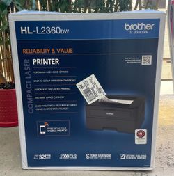 Brother HL-L2360DW Compact Monochrome Laser Printer with Wireless Networking , IN A BOX NEVER OPENED