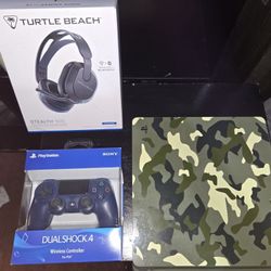 Ps4 Slim 1tb W/headset&controller