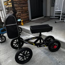 - KNEE scooter  350 lb weight capacity All Terrain model. Brand new.