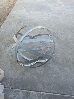 rustic wine barrel hoop sphere