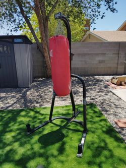 Punching bag with stand