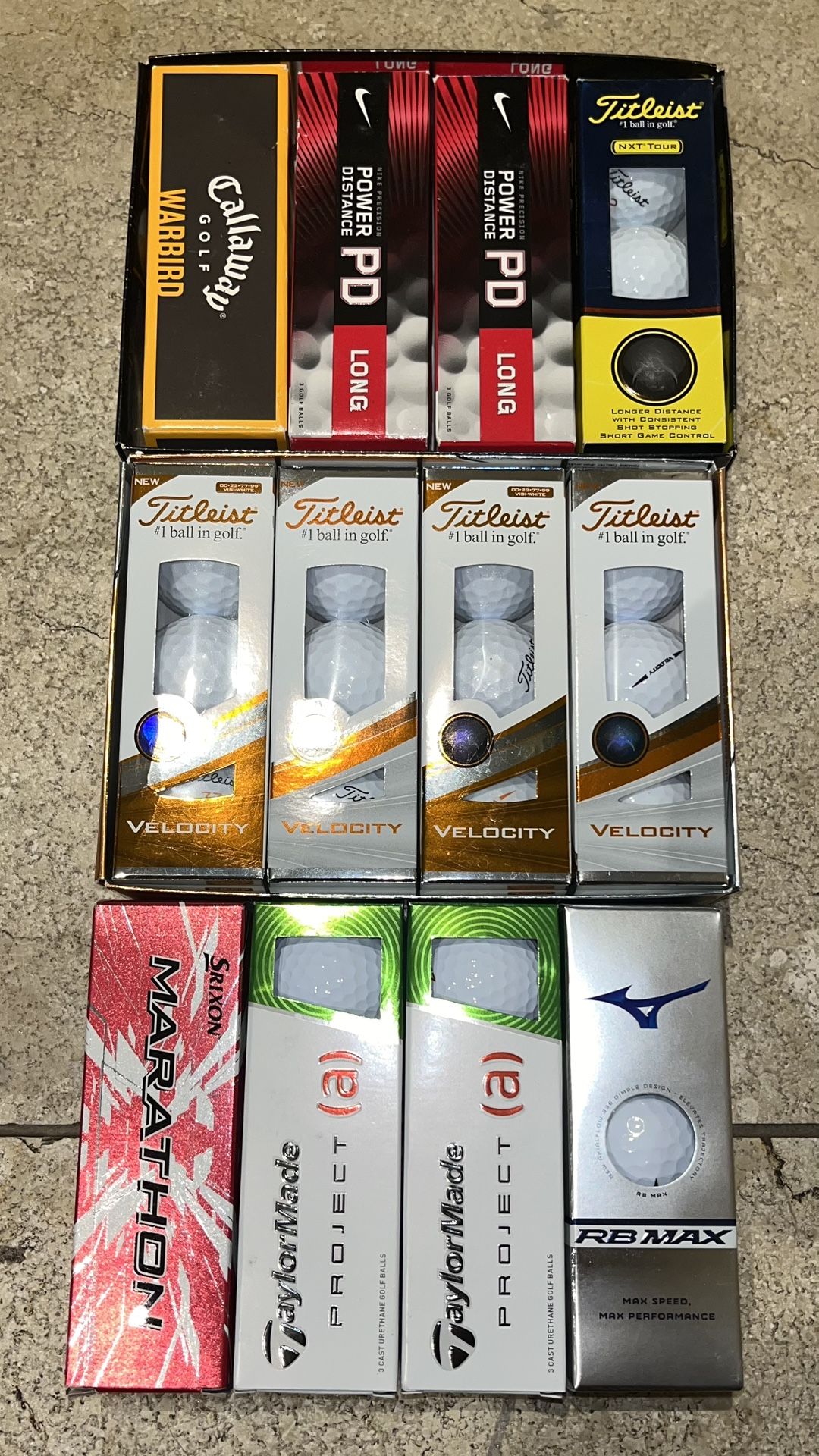 3 Dozen New Titleist, Taylormade, Srixon, Mizuno and Callaway Golf Balls As Pictured ⛳️