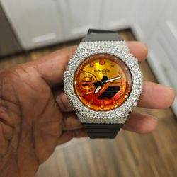 Bust Down Blood Orange G-Shock 