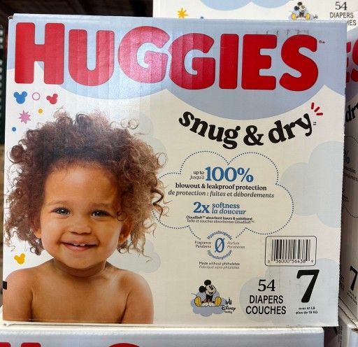 Huggies Snug & Dry 54 Diapers Size 7