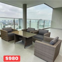 New inbox patio set (we finance and deliver)($54 down, (90 day no interest no credit check payment plan)