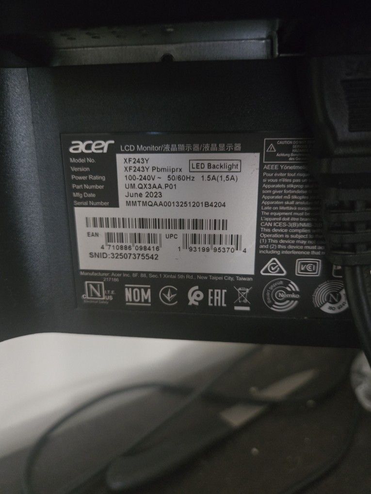 Gaming Monitor Acer