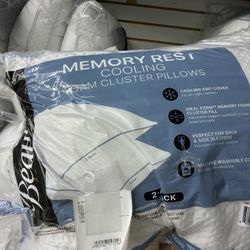 Beautyrest Memory Rest Cooling Foam Cluster Pillows $10 each 