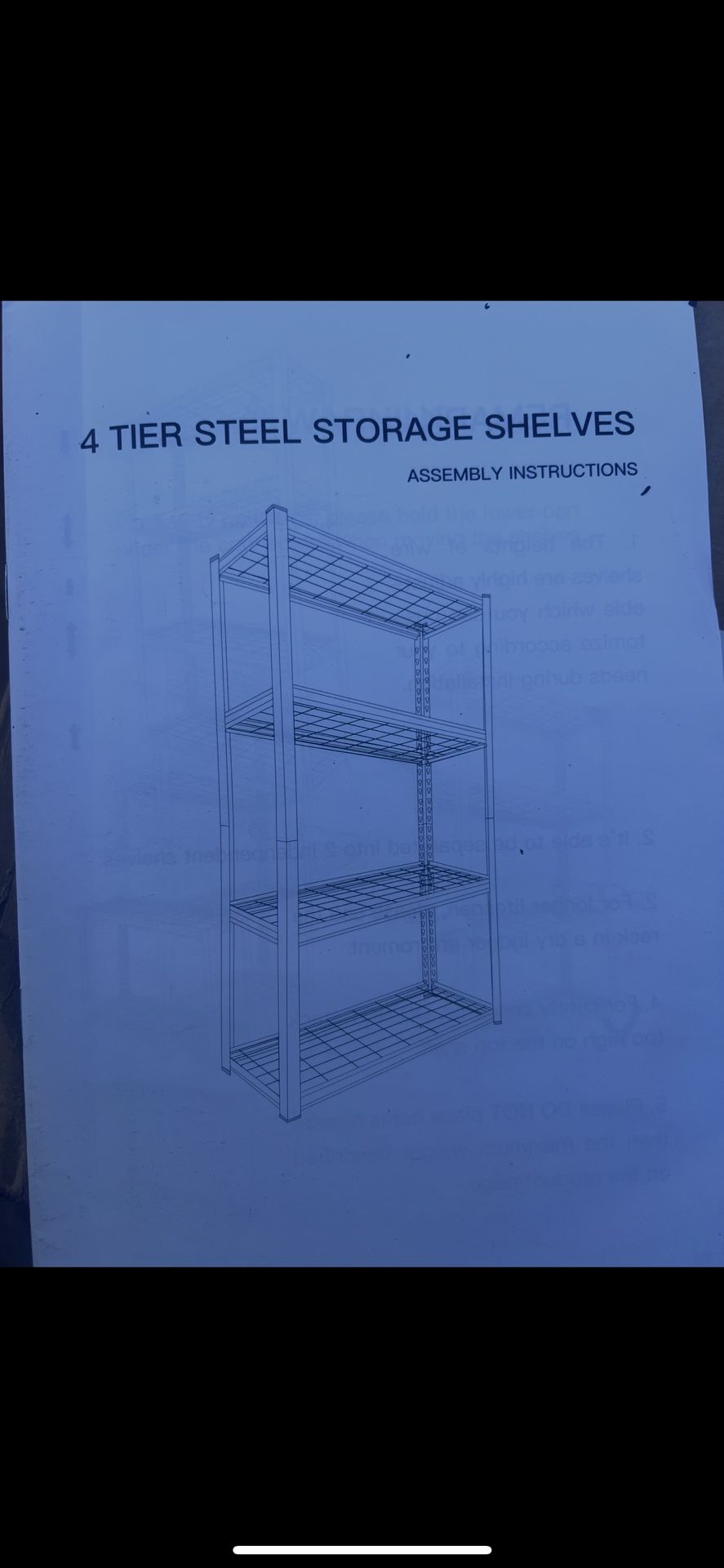 Garage Shed Storage Shelve Rack Unit
