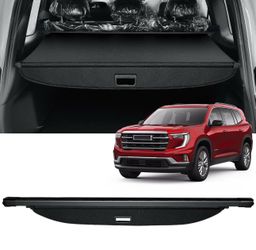Cargo Cover Compatible with 2025 2024 GMC Acadia & 2025 2024 Chevy Traverse & 2025 Buick Enclave,Retractable Rear Trunk Cover Privacy Security Shield 