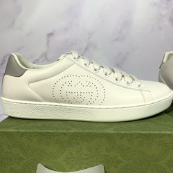 🔥Authentic Gucci Perforated Logo Sneakers – Men’s 5.5 & 6 / Women’s 7.5 & 8 In-Hand