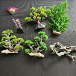 Fish Tank Plastic Plant