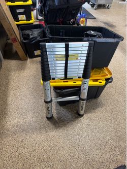 Ohuhu aluminum telescoping extension ladder