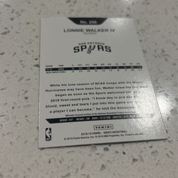 Lonnie Walker Shining Rookie Card 