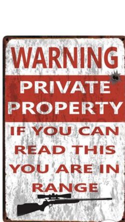 Private Property Metal Sign