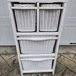 Wicker Storage Cabinet