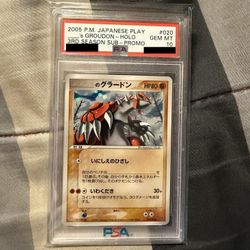 Pokemon PSA 10 ___'s Groudon 020/PLAY 3rd season Japanese promo card