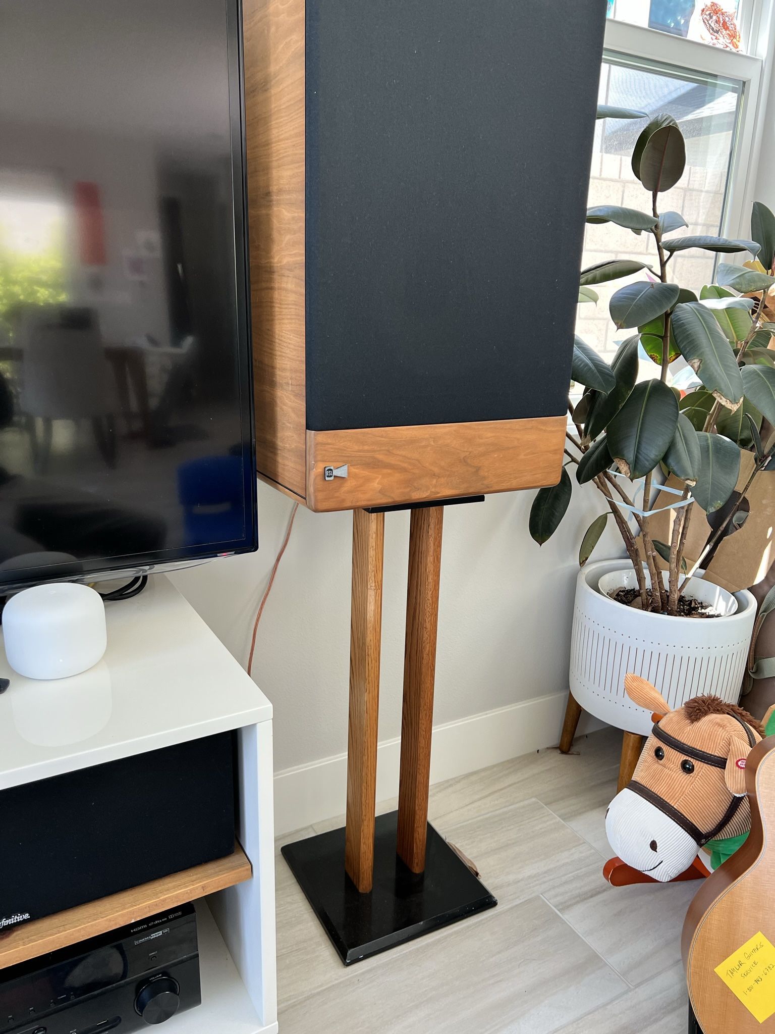 Vintage Speakers with Stands