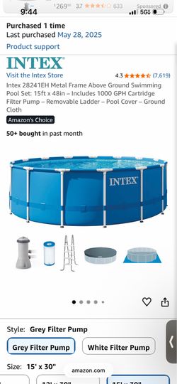 POOL NEW IN BOX 15x30 ABOVE GROUND POOL