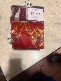 Golden Emma Blackout Curtain Panel 54x84