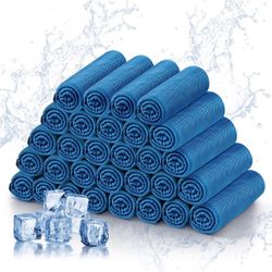 4 Pcs Cooling Towels for Neck and Face - Cooling Neck Wraps Cooler Towels for Hot Weather - Cool Cold Rags Towels for Extreme Heat (40"X12") with Fit