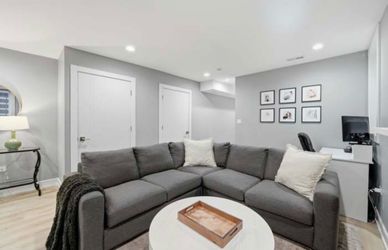 Room & Board -Metro 97x97” Charcoal Sectional
